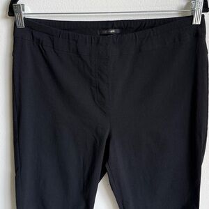 Kobi Halperin Stretch Pull-On Elastic Waist Black Pants Trousers, Large